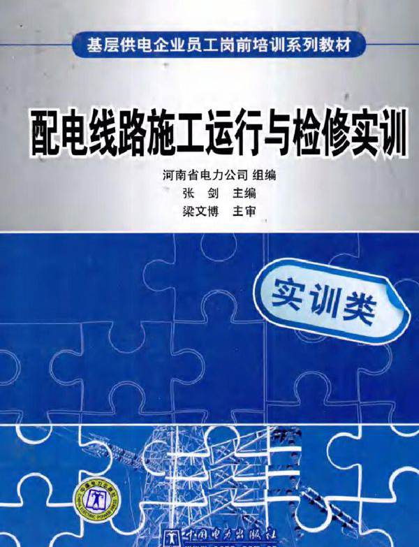 基层供电企业员工岗前培训系列教材 配电线路施工运行与检修实训 实训类