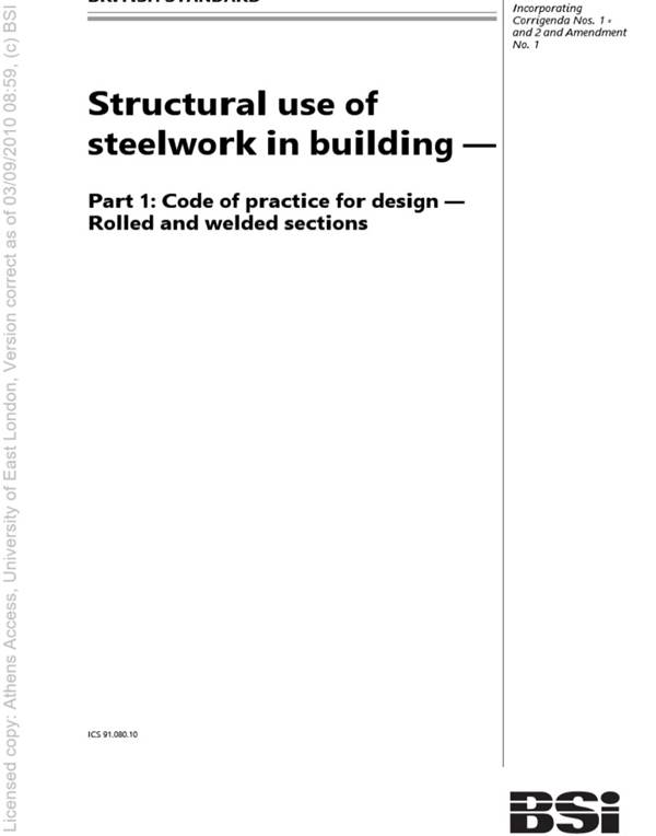 英文版 BS-5950 part 1 钢结构使用 BS-5950-part-1-structural-use-of-steel work