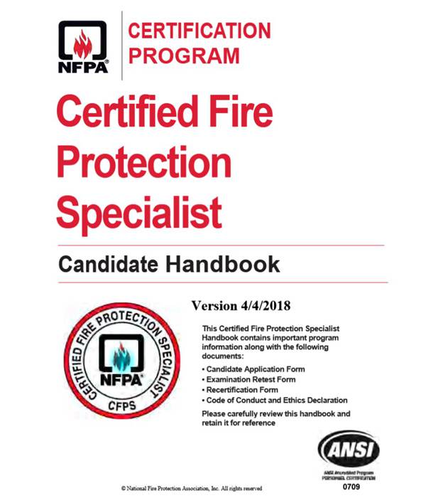 英文版 NFPA消防专家认证手册 NFPA CFPS Handbook 2018