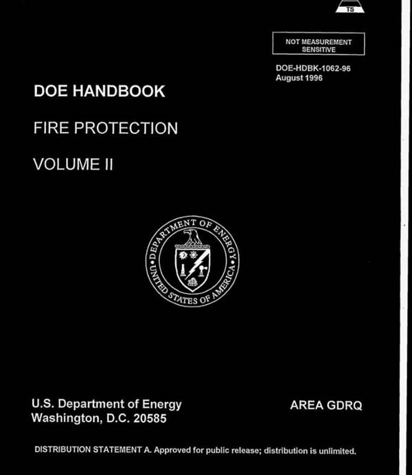 英文版 美国能源部消防手册 第二卷 DOE HANDBOOK FIRE PROTECTION VOLUME II