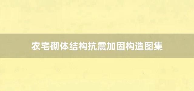 农宅砌体结构抗震加固构造图集