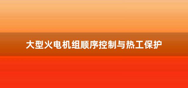 大型火电机组顺序控制与热工保护