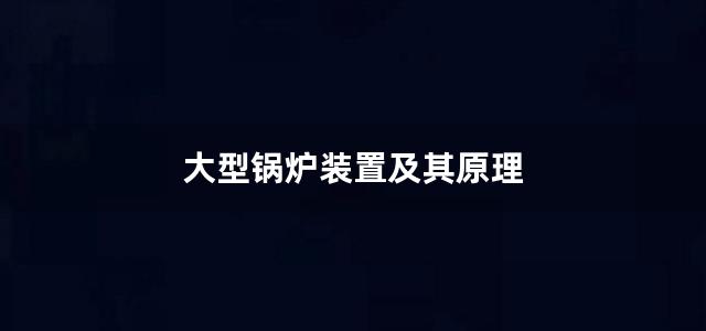 大型锅炉装置及其原理