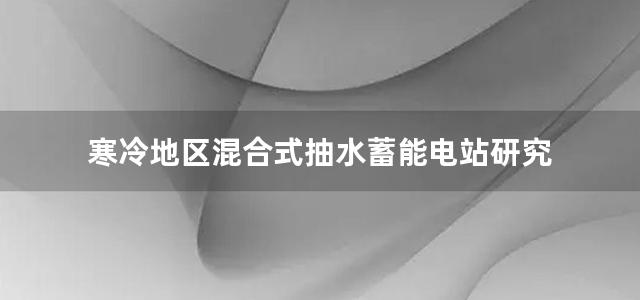 寒冷地区混合式抽水蓄能电站研究