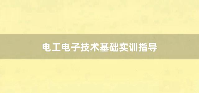 电工电子技术基础实训指导