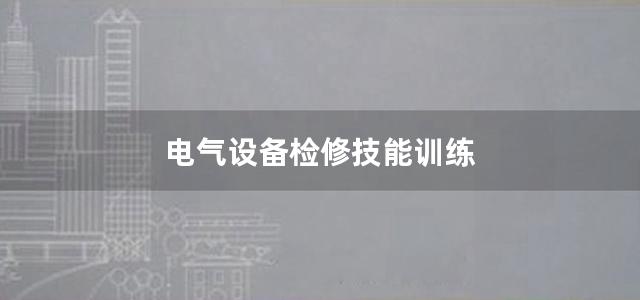 电气设备检修技能训练