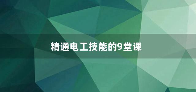 精通电工技能的9堂课