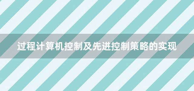 过程计算机控制及先进控制策略的实现