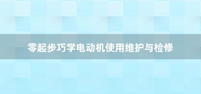 零起步巧学电动机使用维护与检修