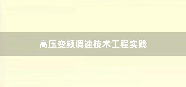 高压变频调速技术工程实践